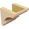 Ekena Millwork 5"W x 5"D x 5"H Wide Diane Rough Cedar Woodgrain TimberThane Corbel, Primed Tan CORUR05X05X05DIARCPR - alternate 2